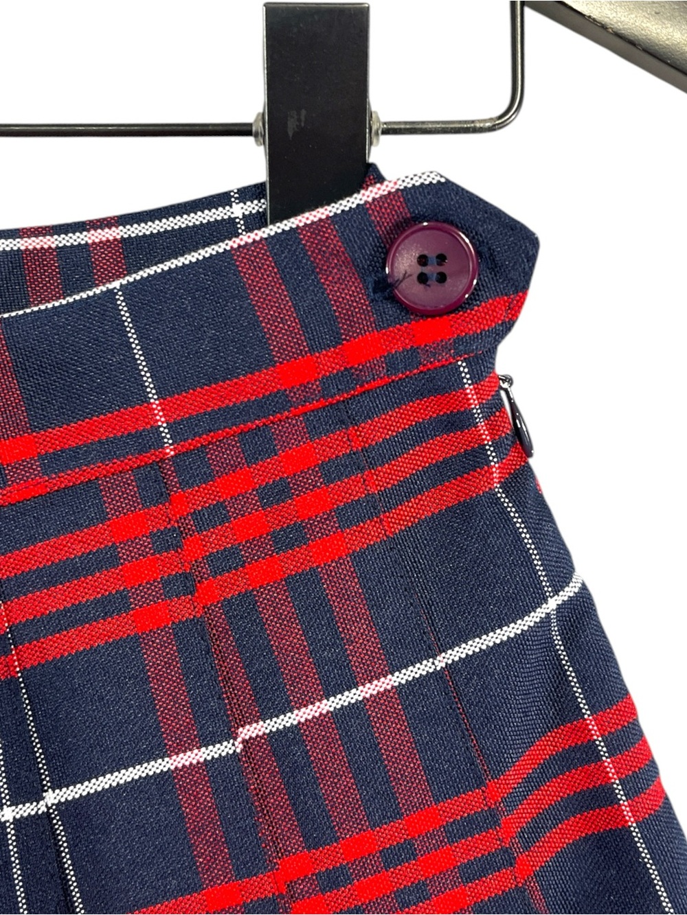 NWT American Apparel Plaid Pleated Mini Skirt Tennis School Girl Size XS - Picture 3 of 7